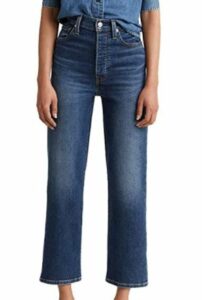 Levi's Jean droit à la cheville Ribcage pour femmes