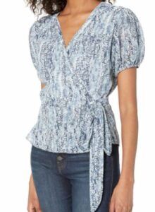 Sugar Lips Haut cache-cœur à imprimé serpent Stay Wild pour femme