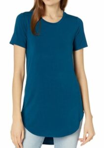 Tunique à col rond ouvert à manches courtes en jersey pour femmes Daily Ritual