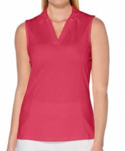 Polo de golf sans manches Airflux PGA TOUR pour femme