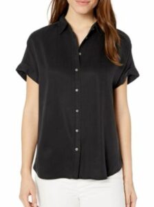 Chemise à manches courtes en tencel coupe oversize Daily Ritual pour femme