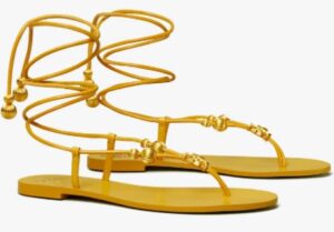 Sandale plate à lacets capri Tory Burch