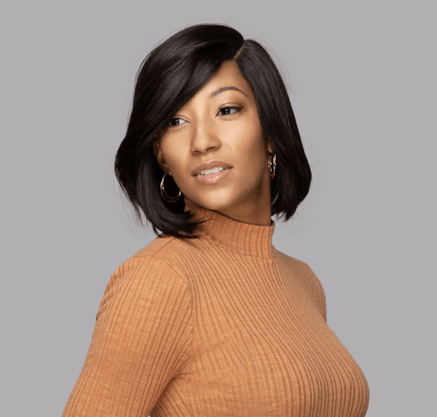 Élégant Stony - Perruque Bob Courte en Dentelle avec Partie Droite