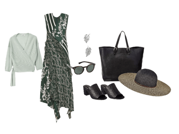 tenue de robe imprimée