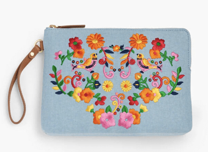 Pochette broderie Talbots