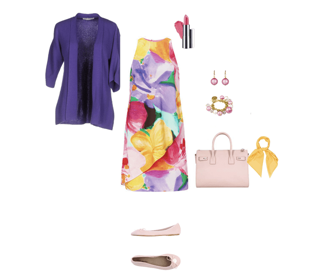 idée de tenue de printemps florale