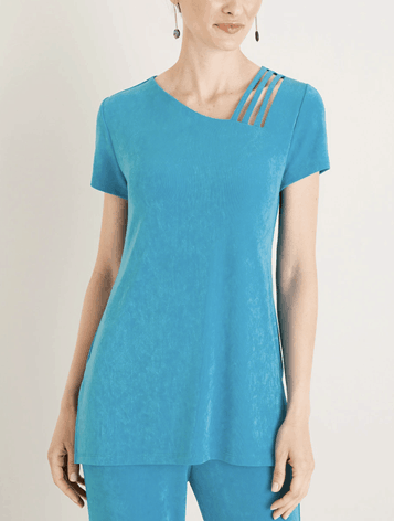 HAUT TRAVELERS CLASSIC LATTICE-TRIM que nous avons trouvé chez CHICO'S