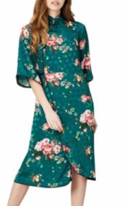 Robe midi cache-cœur pour femme