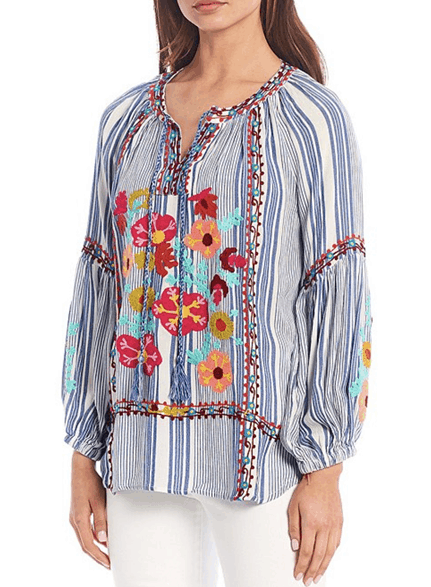 La chemise fleurie de Dillard