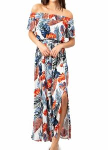 Robe longue à épaules dénudées Sayulita