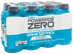 Restez hydraté avec Powerade Zero vous garde hydraté sans sucres ajoutés