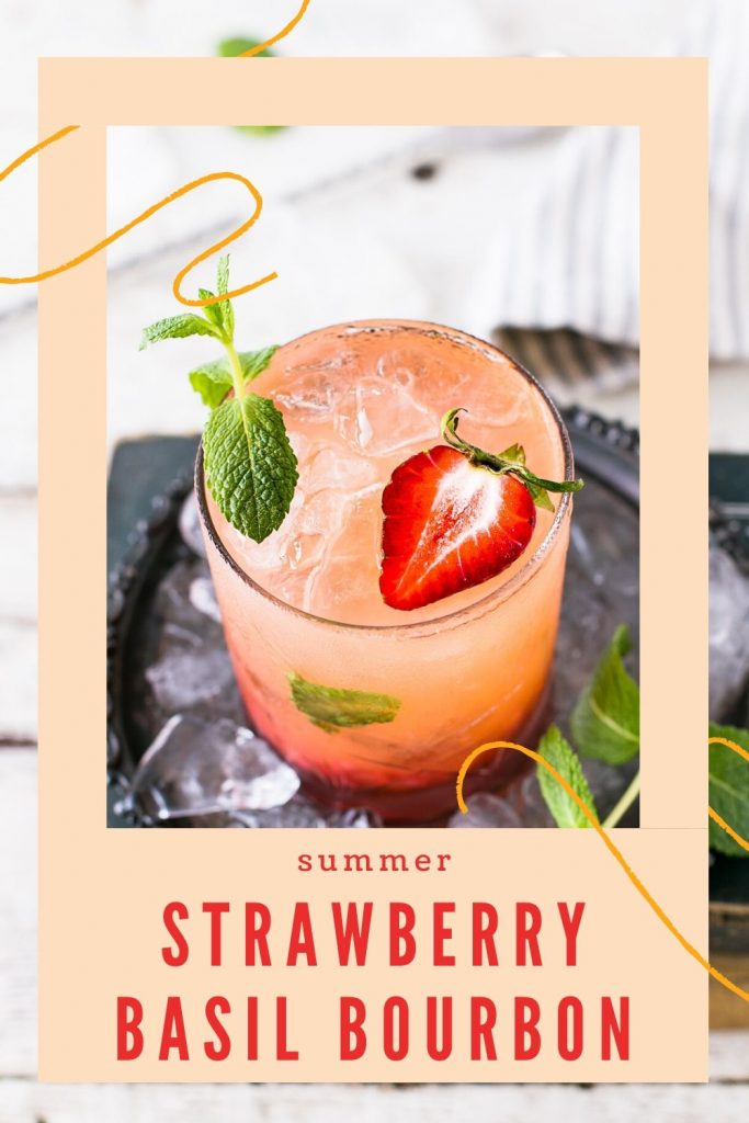 Recette de cocktail fraise basilic bourbon